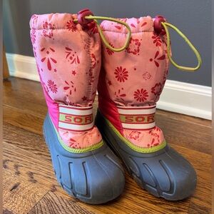 Sorel Pink Youth Winter Boots (2)